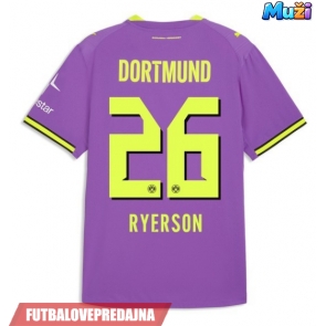 Lacne Muži Futbalové dres Borussia Dortmund Julian Ryerson #26 2026-27 Krátky Rukáv - Tretina